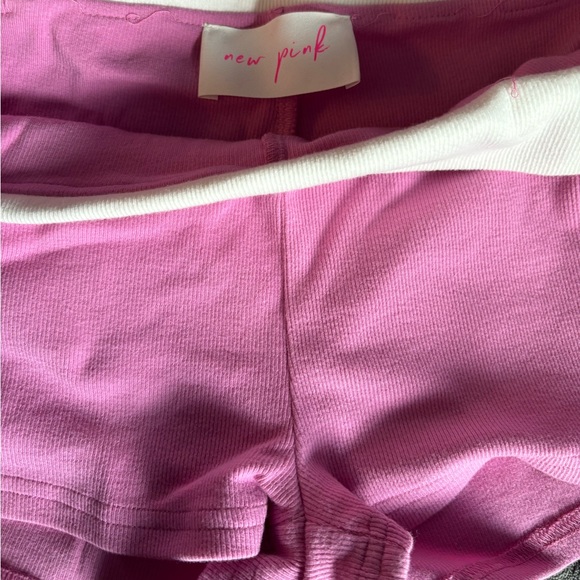 FashionNova Emily Ribbed Short Set Pink - Picture 5 of 5